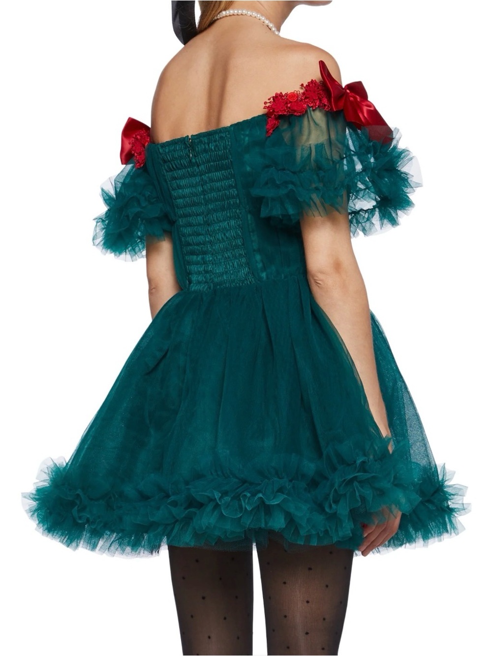 Dolls Kill Winter Rose Mini Dress - Picture 4 of 5